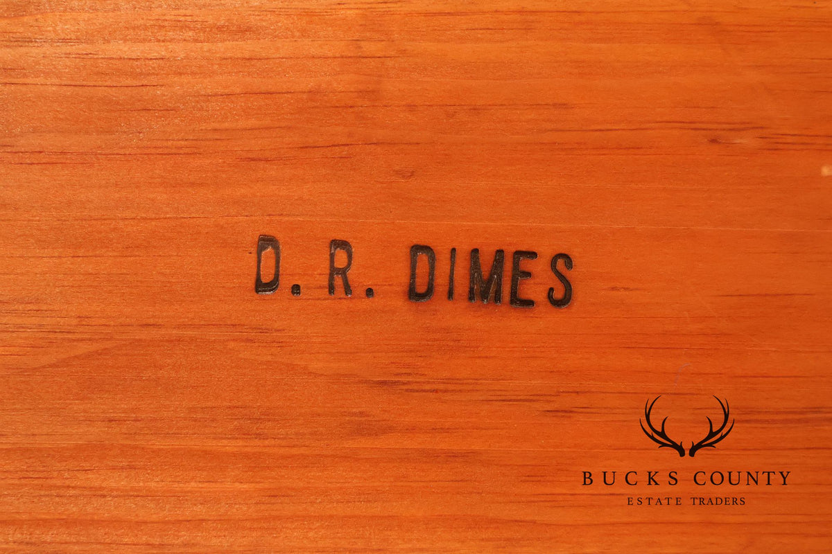 D.R. Dimes Pine Two-Piece Step-Back Cupboard