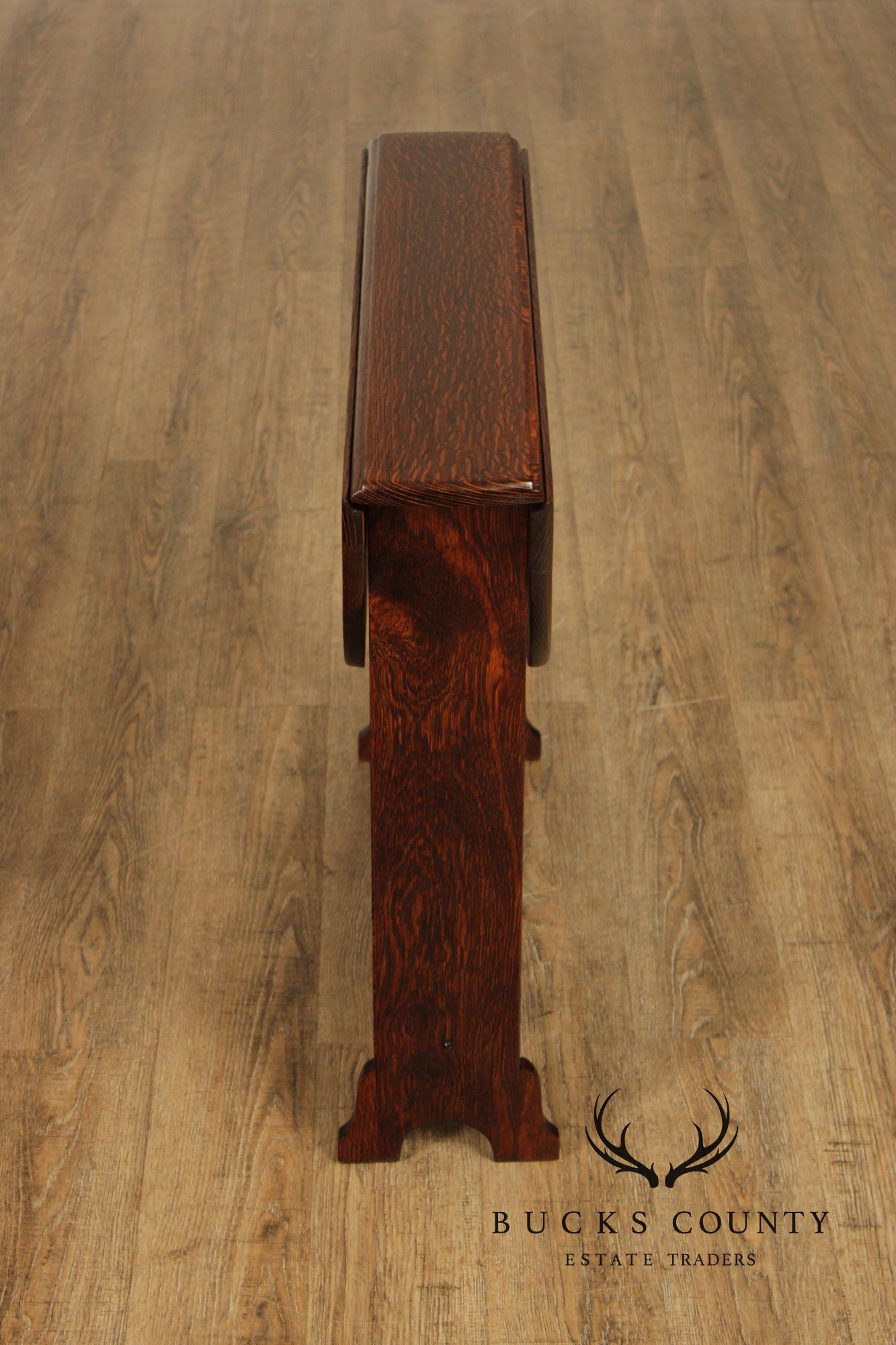 Antique Mission Oak Drop Leaf Table