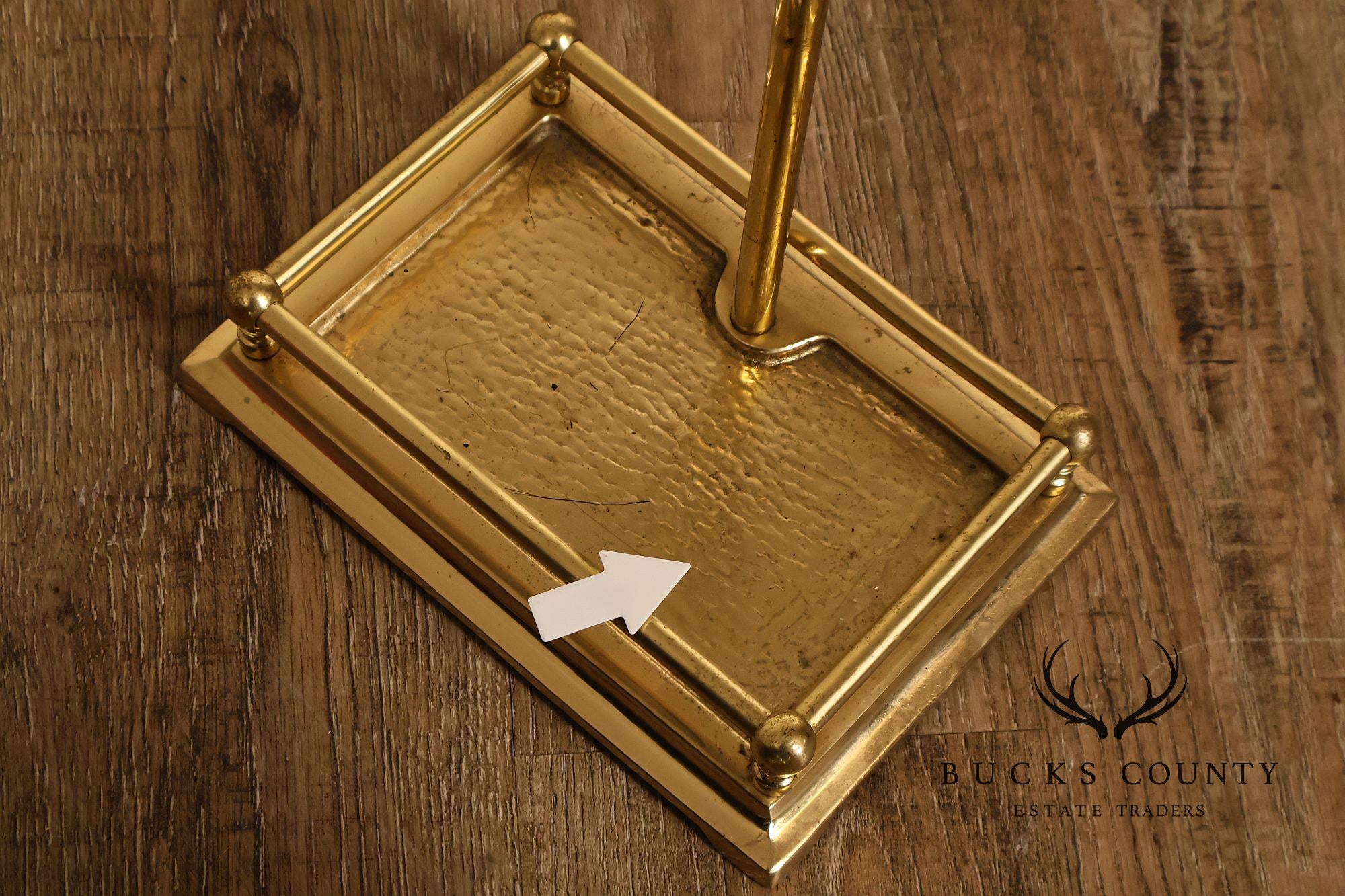 Traditional Brass Five-Piece Fireplace Tool Set