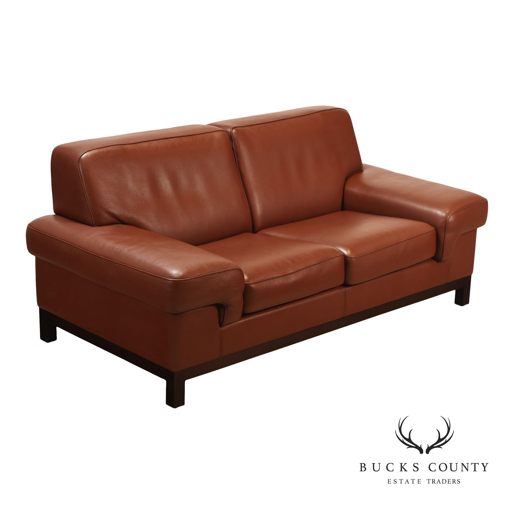 Formenti Italian Leather Loveseat