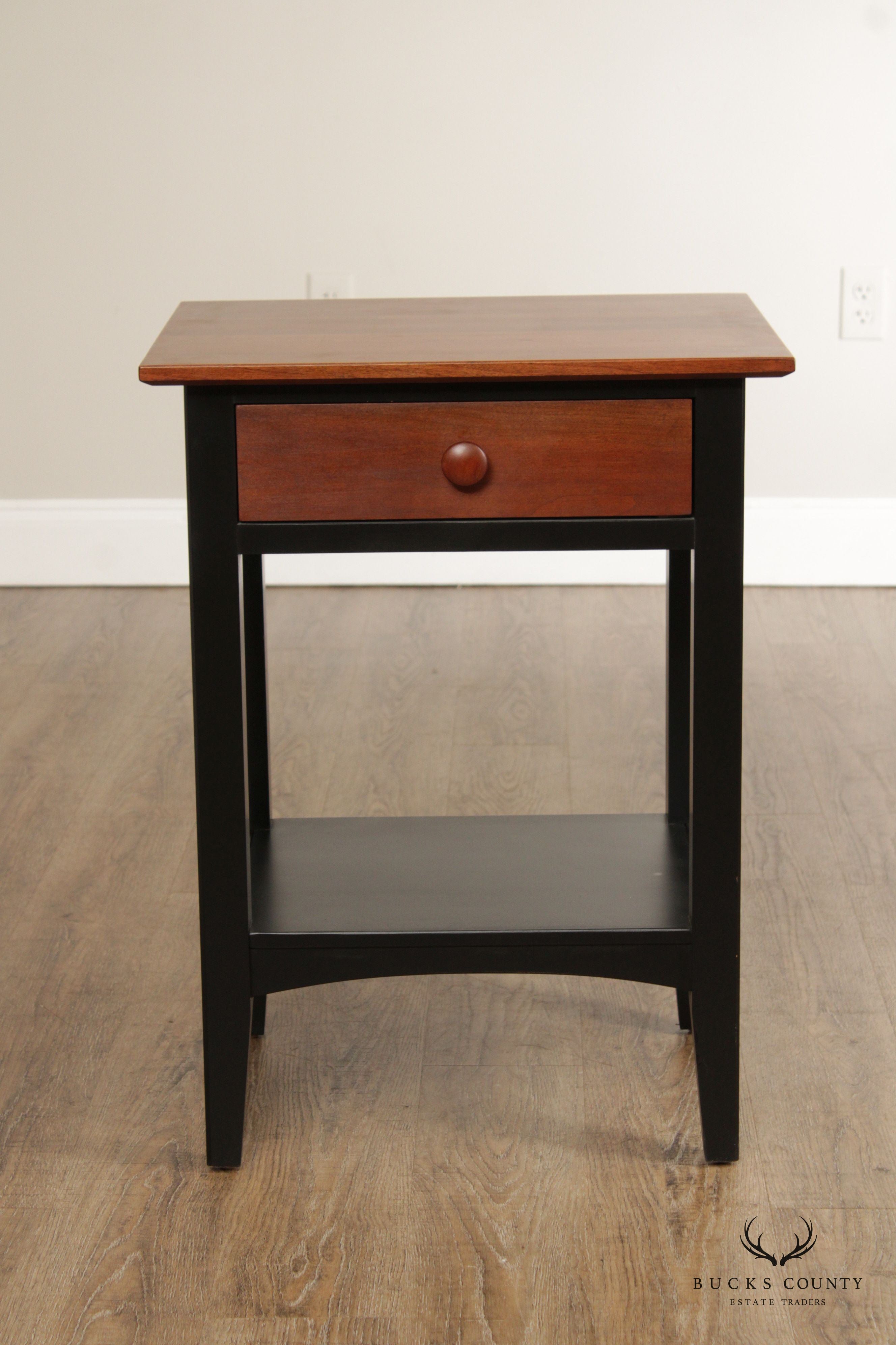 Ethan Allen 'American Impressions' Ebonized Cherry Nightstand