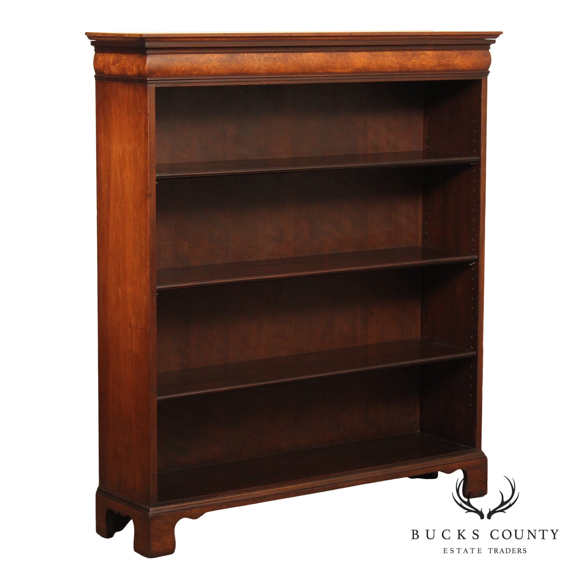 Schmieg & Kotzian Vintage Walnut Open Bookcase