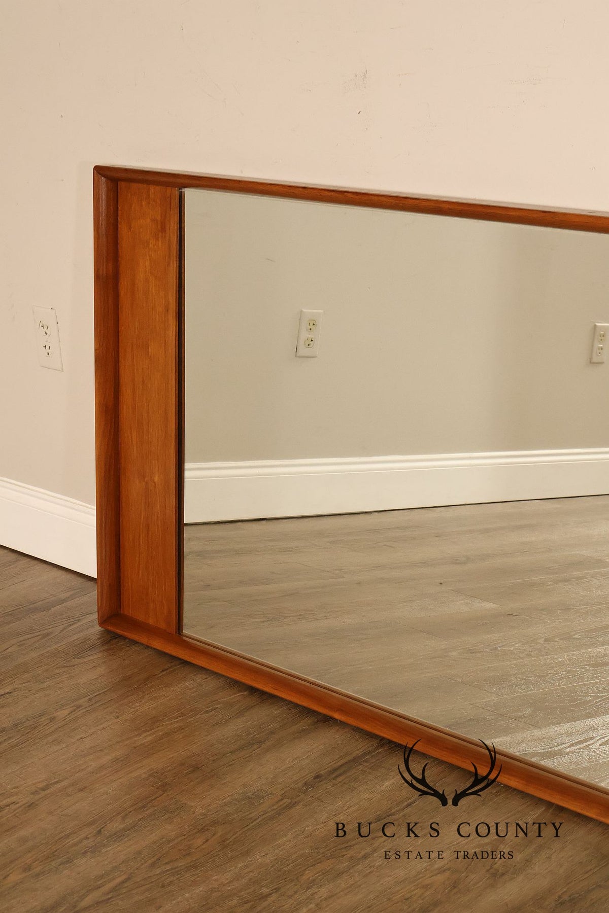 Mid Century Modern Walnut Dresser Mirror