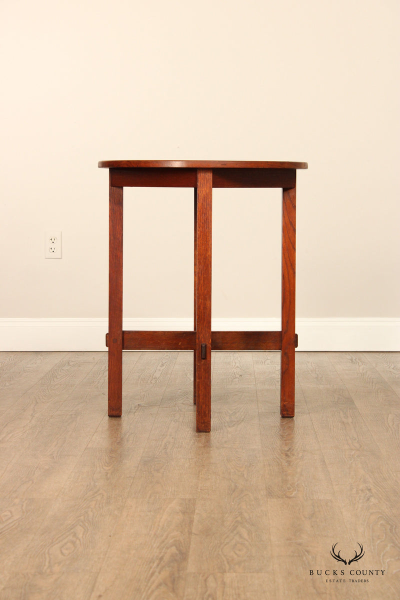 Stickley Brothers Antique Mission Oak Lamp Table