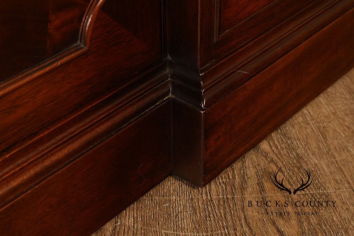 Stickley Georgian Style Mahogany Bookcase Breakfront