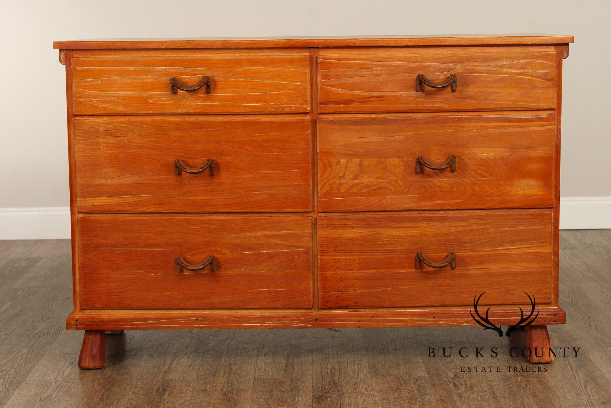 Brandt Ranch Oak Vintage Double Dresser