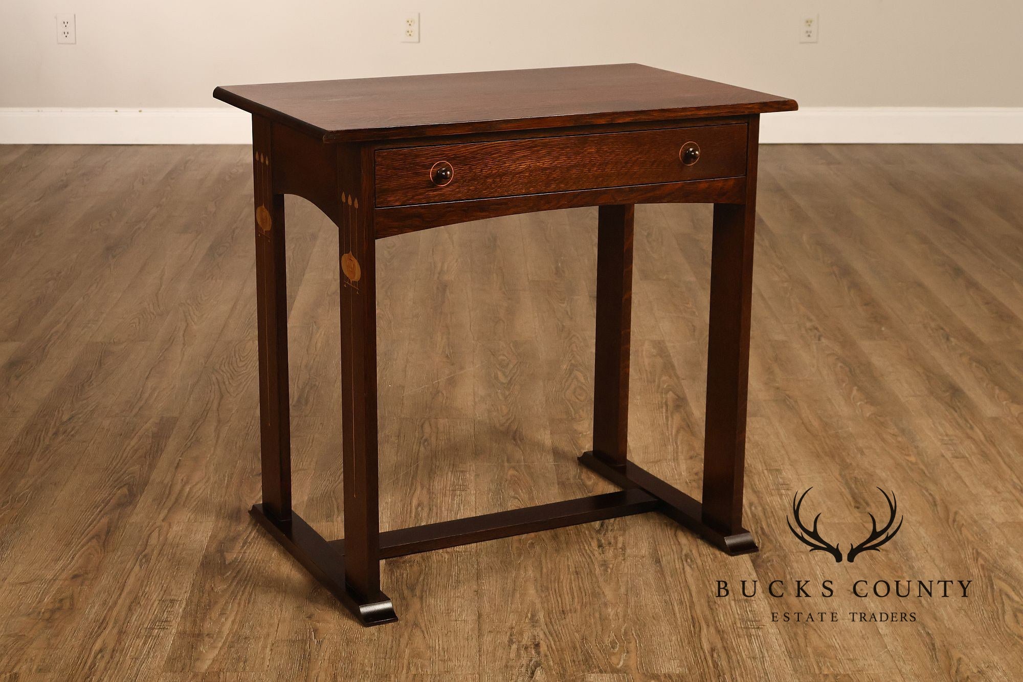 Stickley Commemorative Harvey Ellis Inlaid Oak Writing Desk