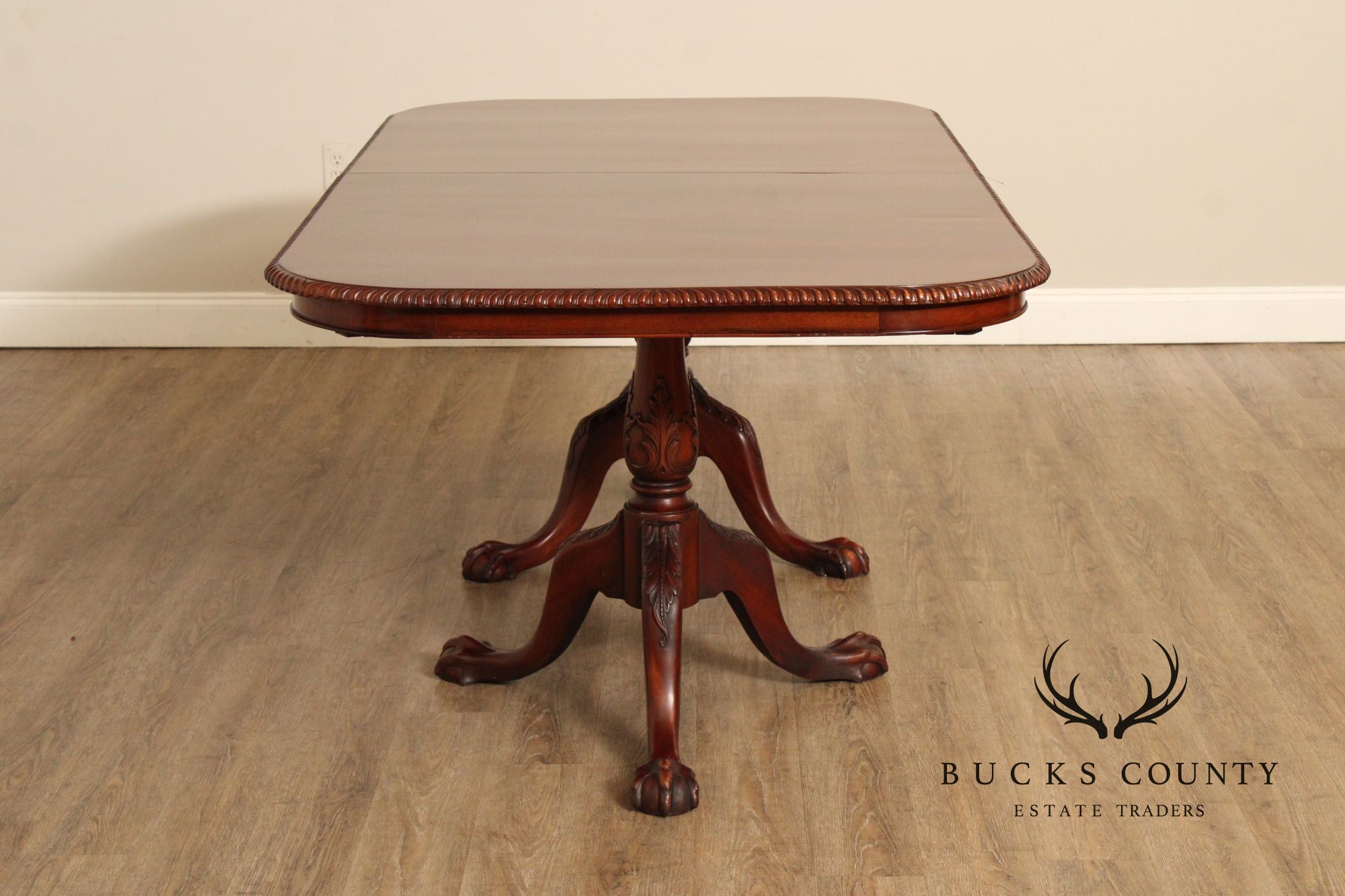 Georgian Style Mahogany Double Pedestal Dining Table