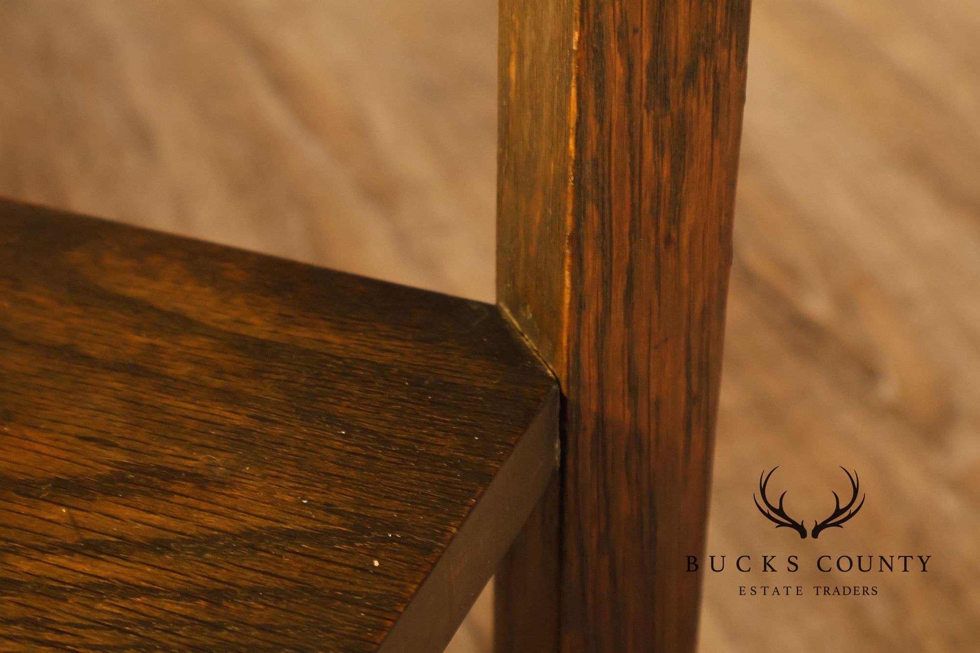 Limbert Mission Quartersawn Oak Round End Table