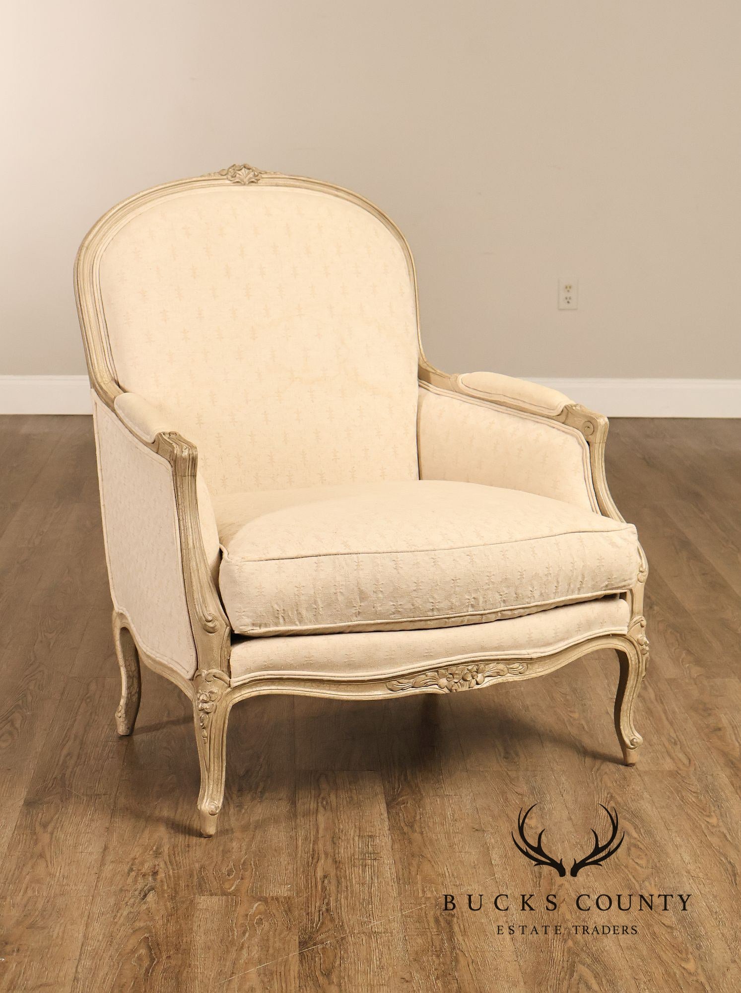 Pama Furniture Inc French Provincial Style Bergere Armchair