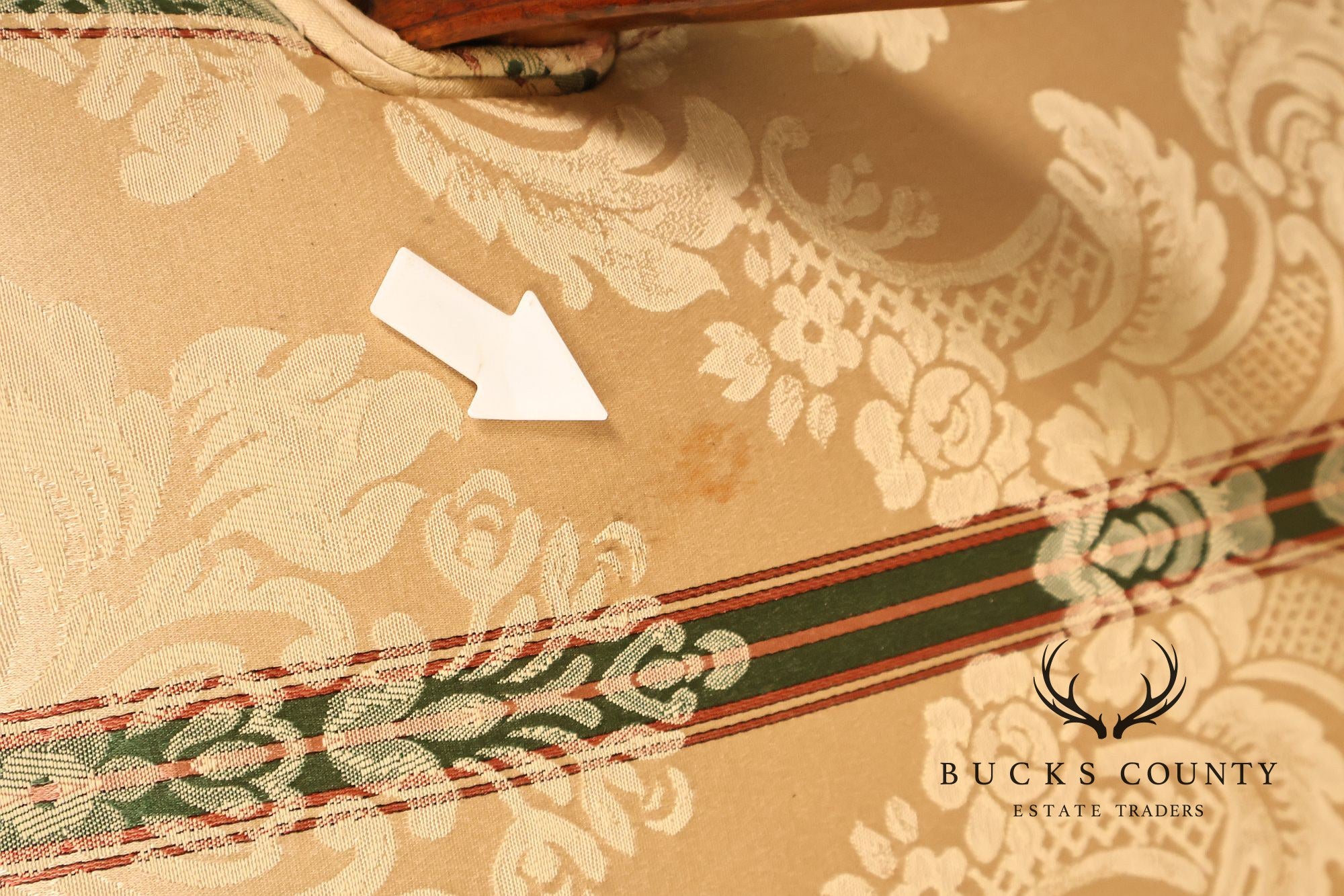 French Louis XV Style Upholstered Armchair