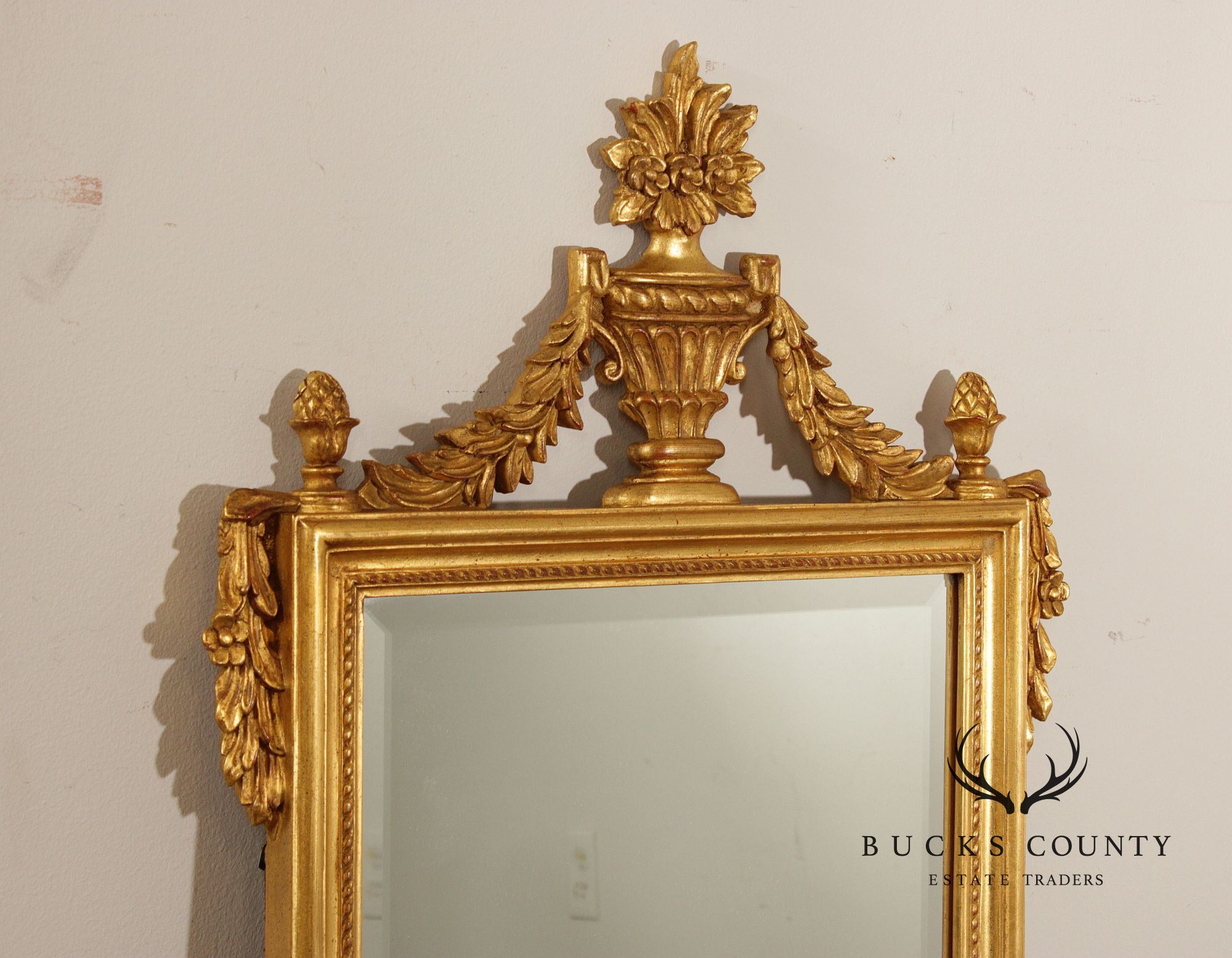 Carvers' Guild Adam Style Giltwood Wall Mirror