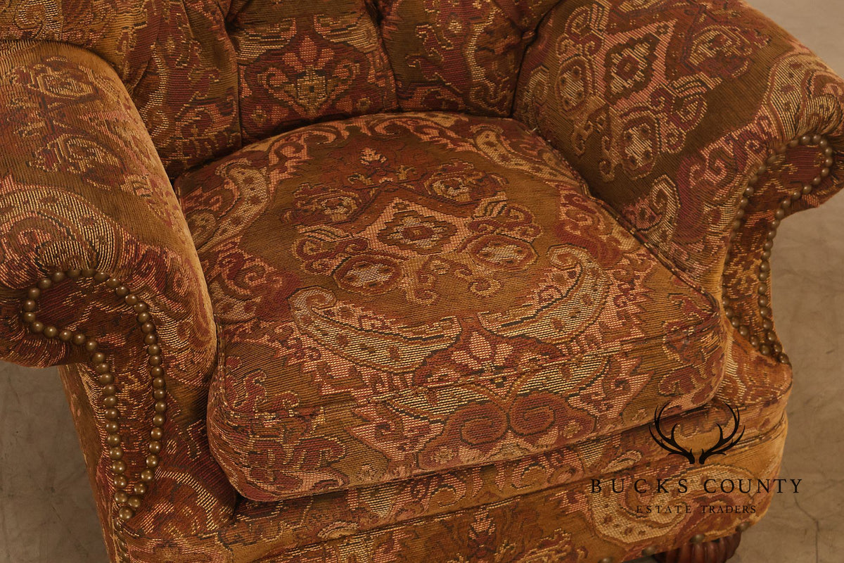 Lillian August Collection Oversized Paisley Upholstered Armchair