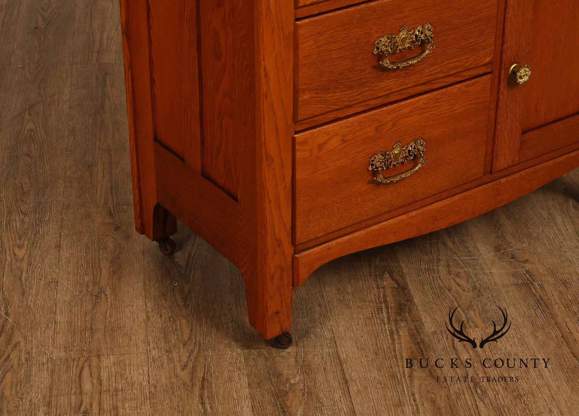 Paine’s Furniture Company Antique Victorian Oak Washstand