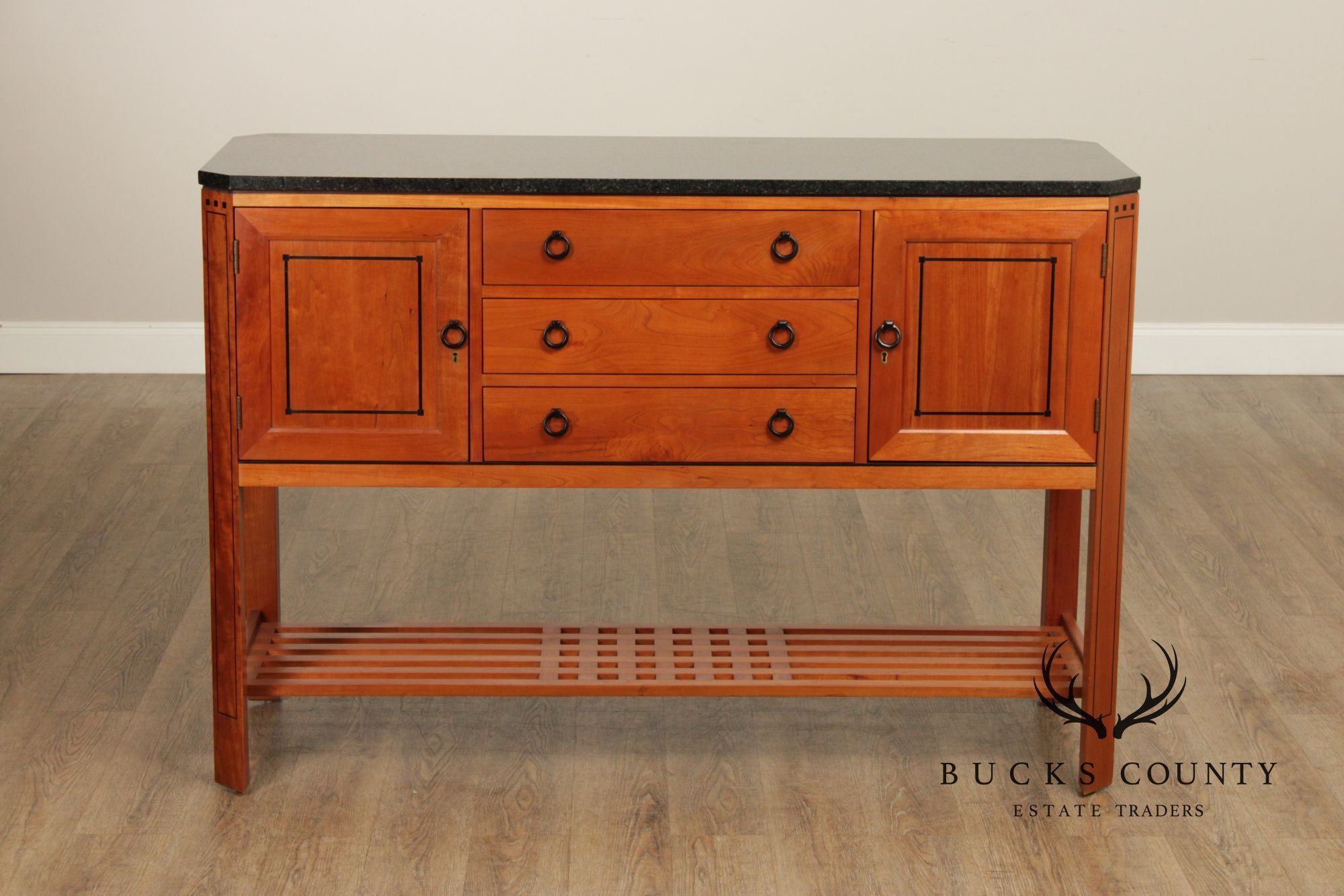 Stickley 21st Century Collection Cherry Sideboard with Granite Top