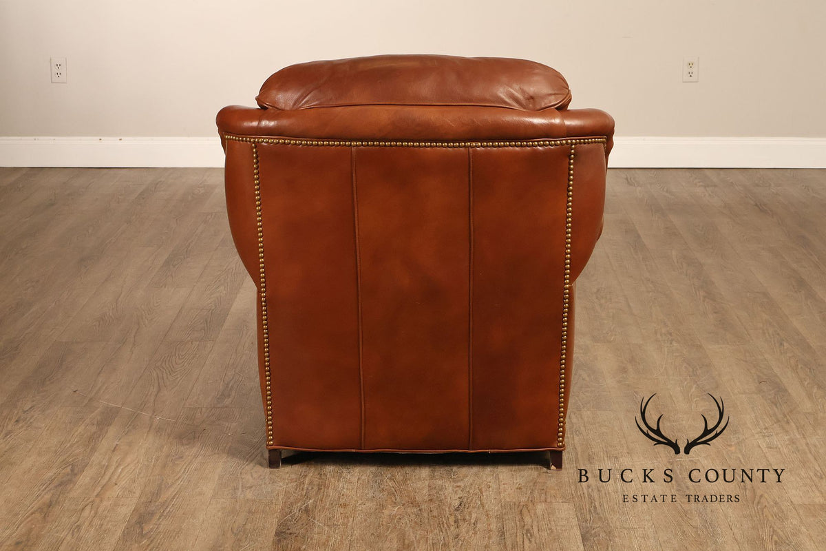 Hancock & Moore 'Austin' Leather Armchair and Ottoman