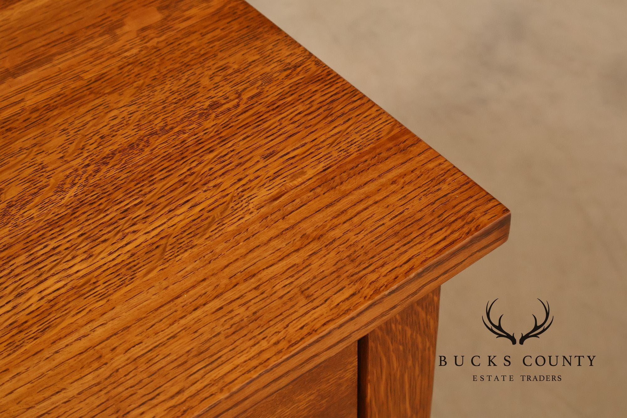 Stickley Mission Collection Oak Spindle Writing Desk