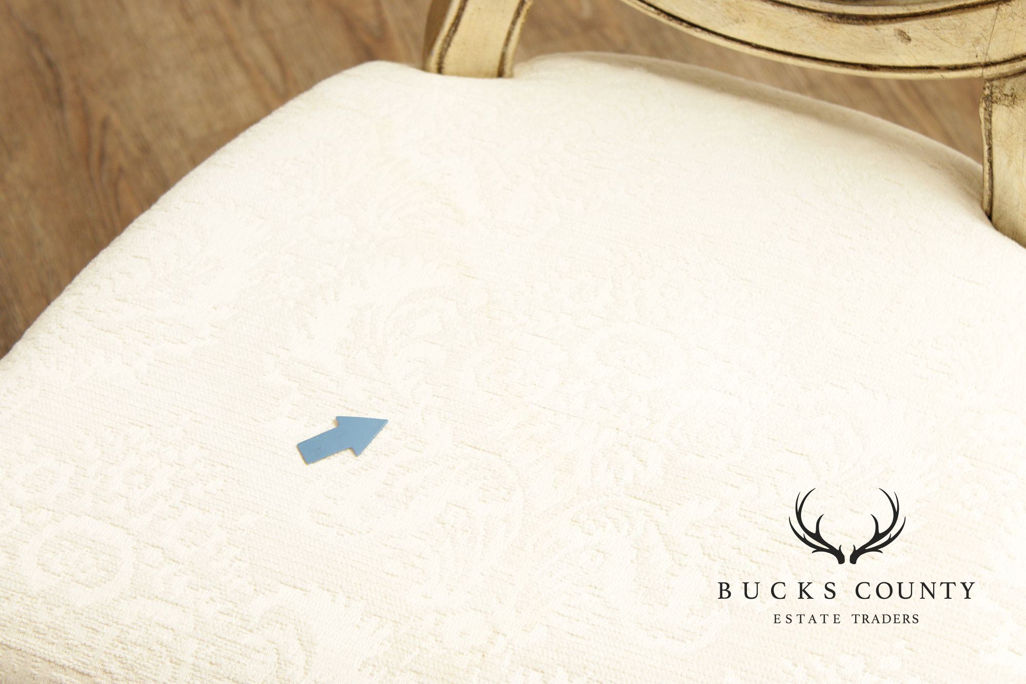 Henredon Set of Four Silver Leaf Side Dining Chairs