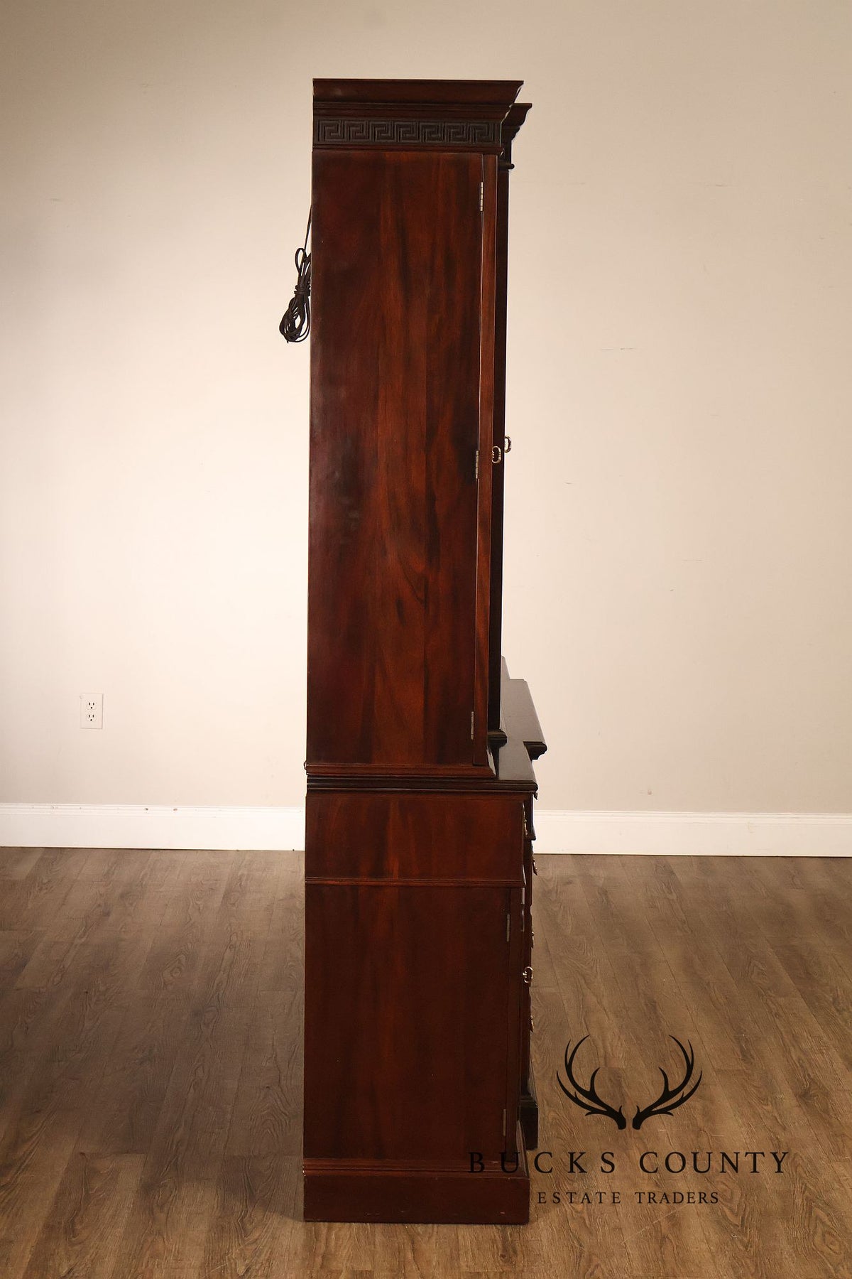 Stickley Georgian Style Mahogany Bookcase Breakfront