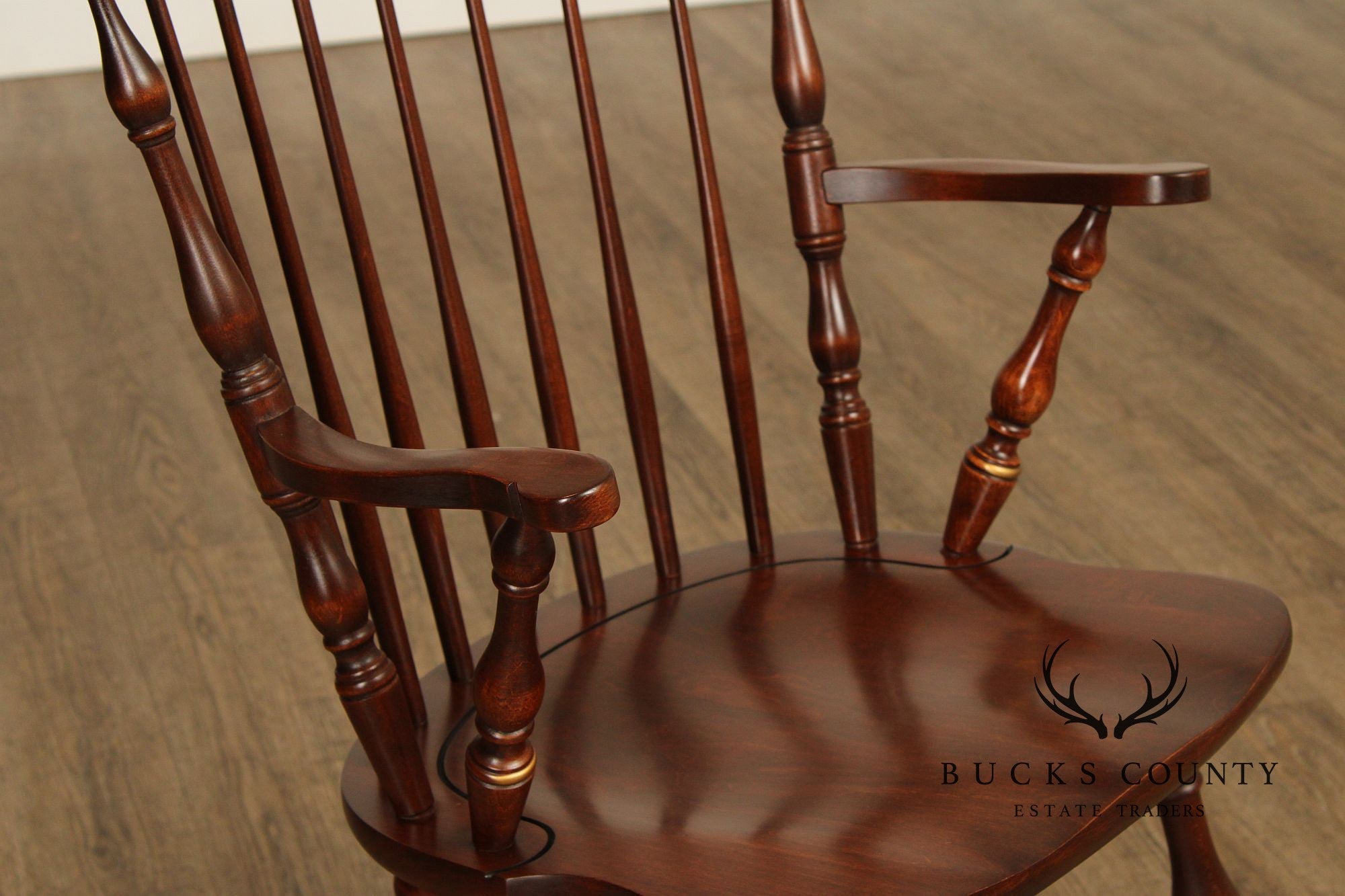 Hitchcock Stencil-Decorated Cherry Windsor Armchair