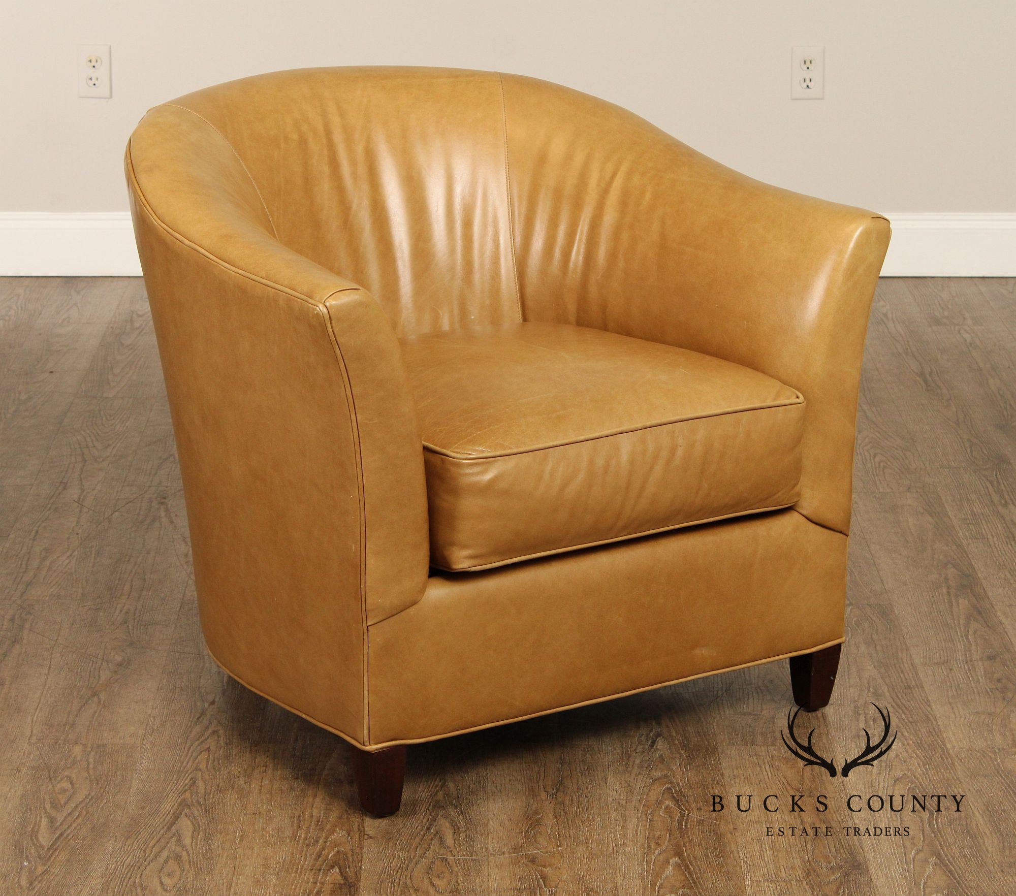 C.R. Laine Leather Club Chair