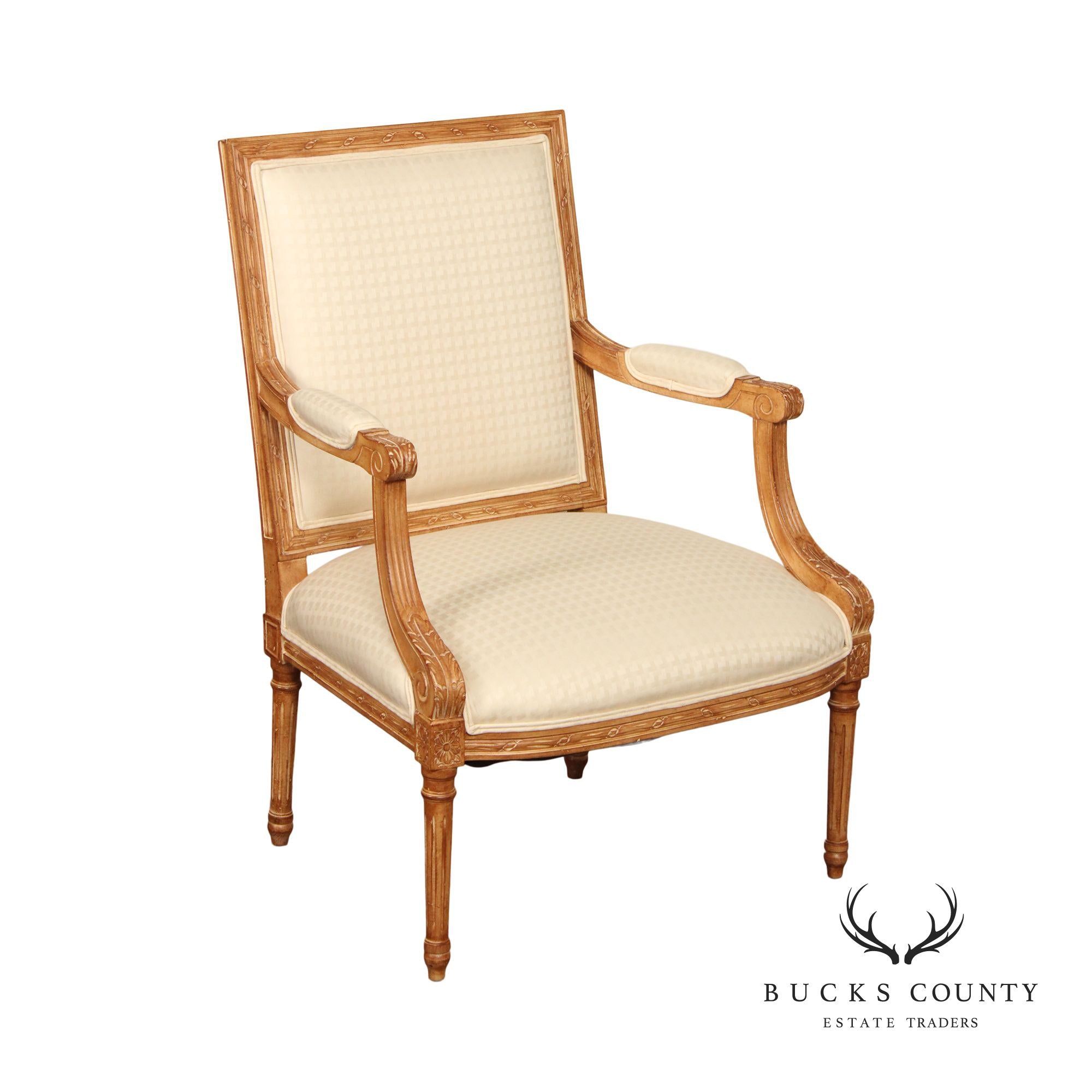 Trouvailles Furniture Inc. French Louis XVI Style Armchair