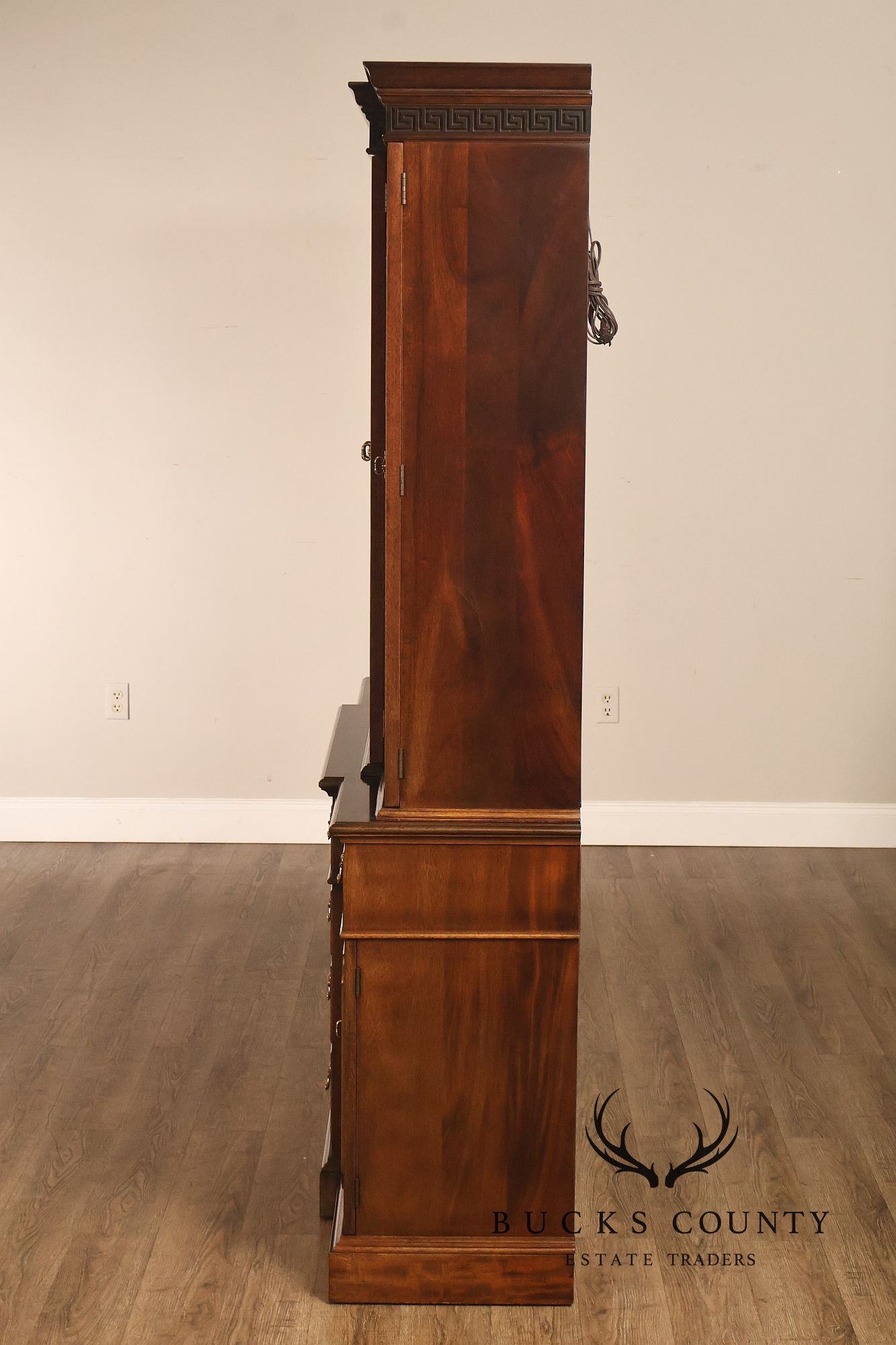 Stickley Georgian Style Mahogany Bookcase Breakfront