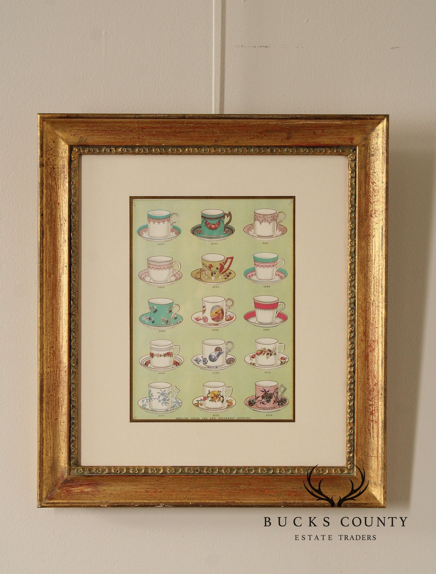 English China Tea and Breakfast Services Framed Print