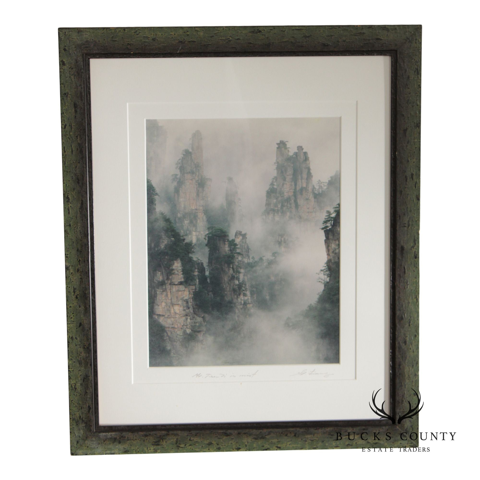 Keith Guo Ji Liang Framed Photograph, 'Mt. Tian Zi in Mist'