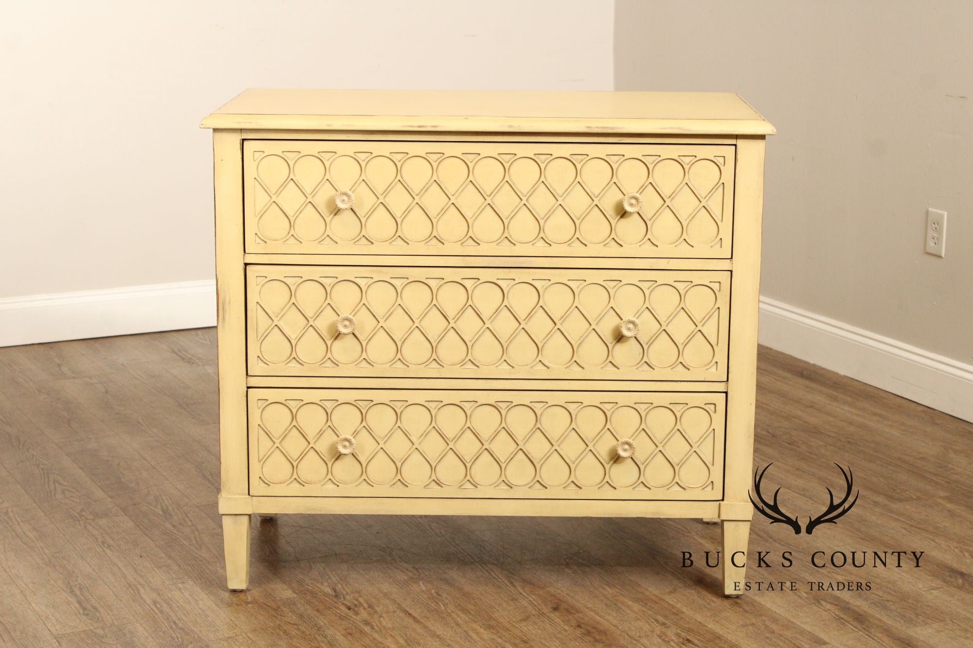 Hooker Furniture 'Melange' Pair of Latticefront Chests