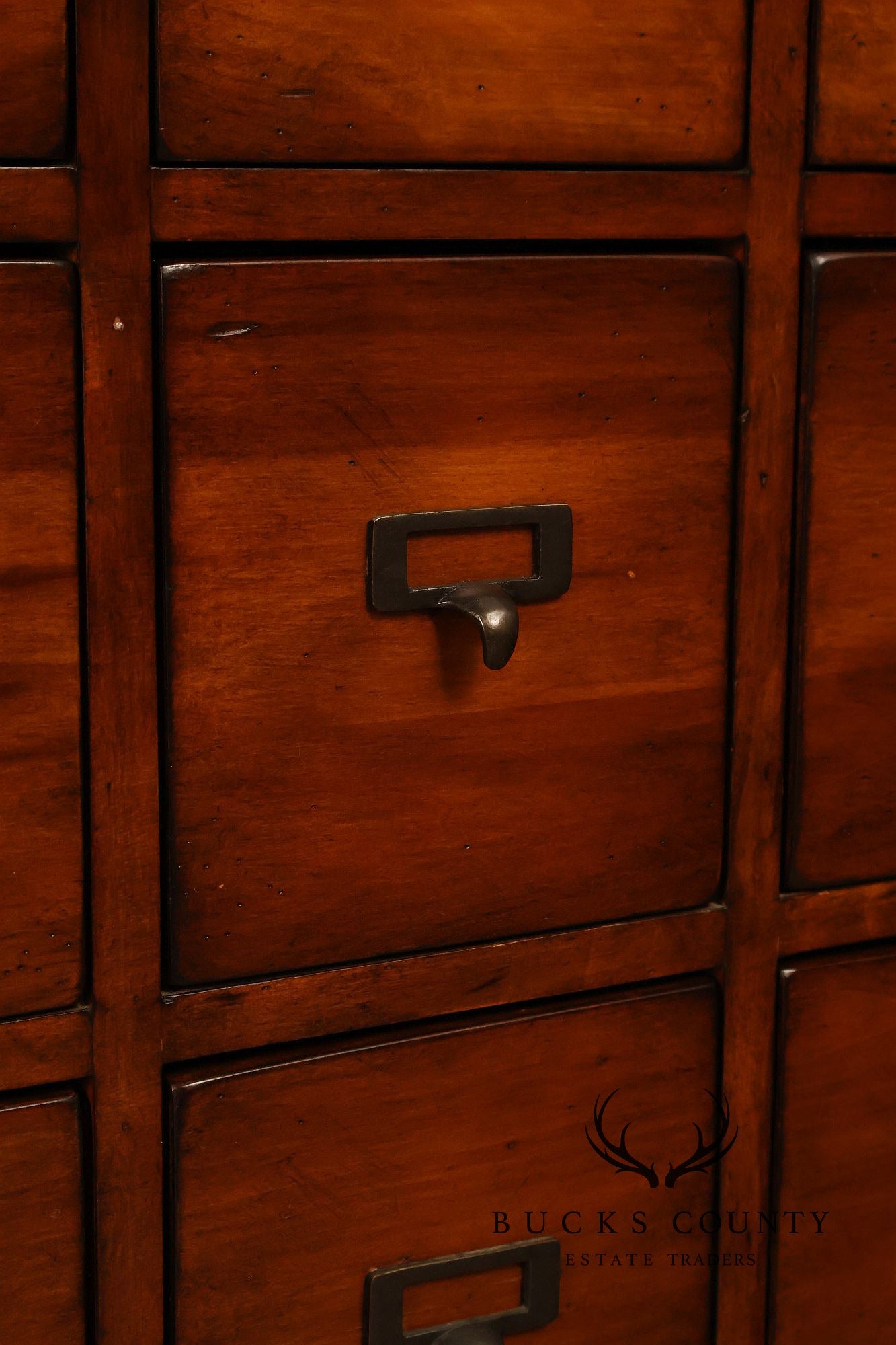 Ethan Allen Country Craftsman Apothecary Style Nine Drawer Chest