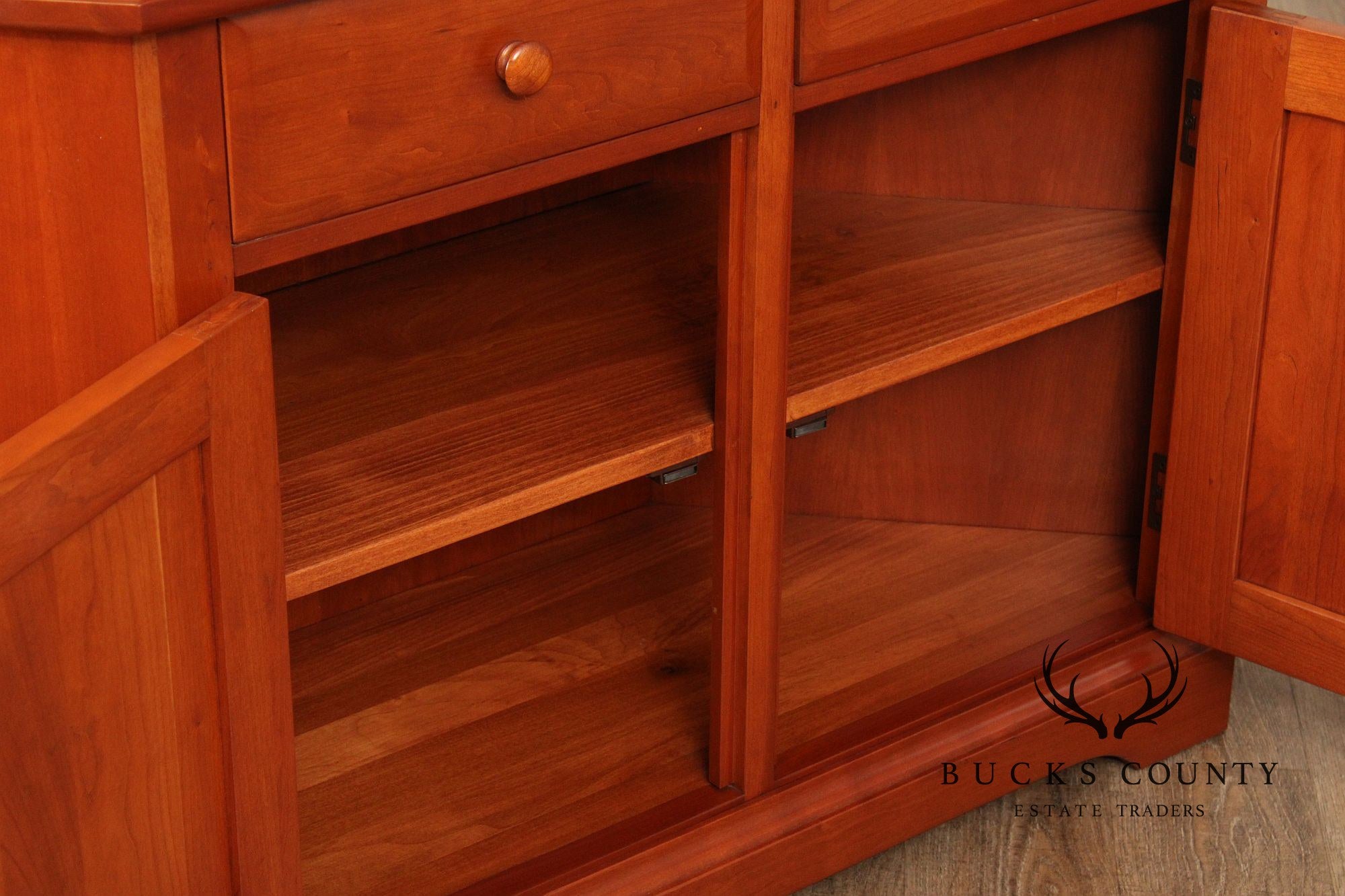 Hunt Country Furniture Cherry Corner Cabinet