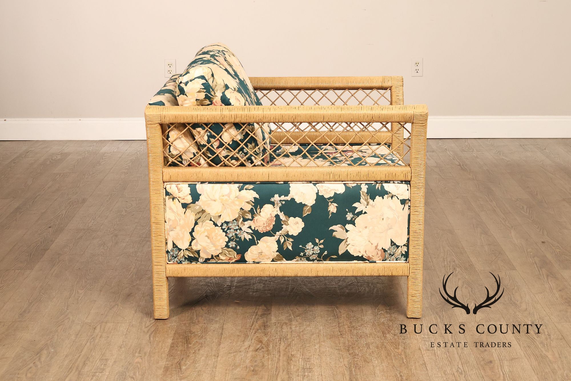 Lexington Henry Link  Furniture Wicker Upholstered Lounge Chair