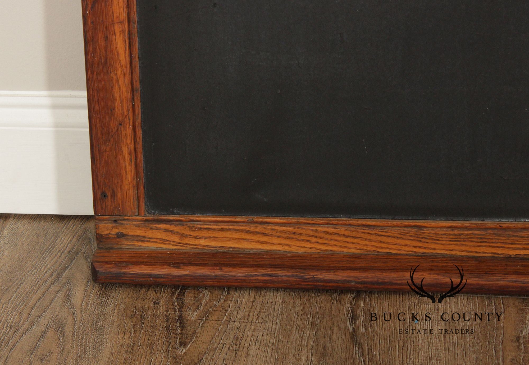 Vintage Large Oak Framed Chalkboard