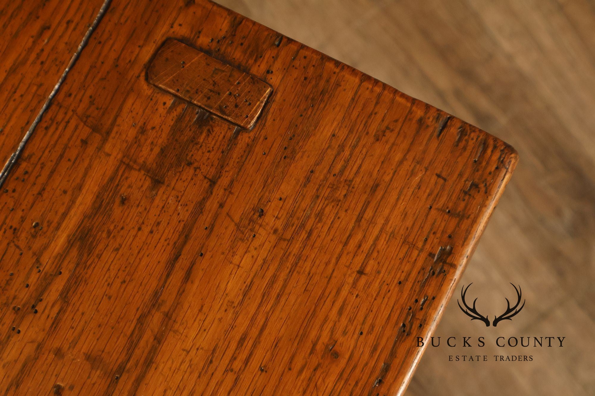 Guy Chaddock Antiqued Oak Storage Coffee Table