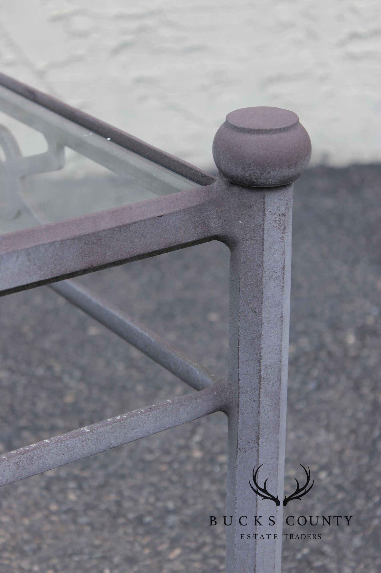 Woodard Delphi Cast Aluminum Glass Top Coffee Table