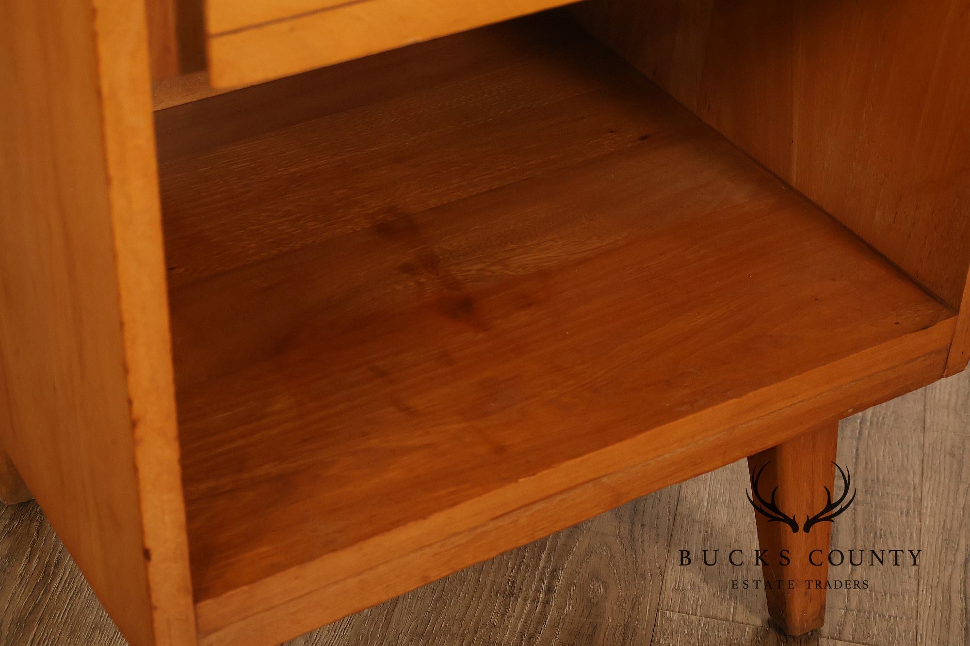 Mid Century Modern Pine Nightstand