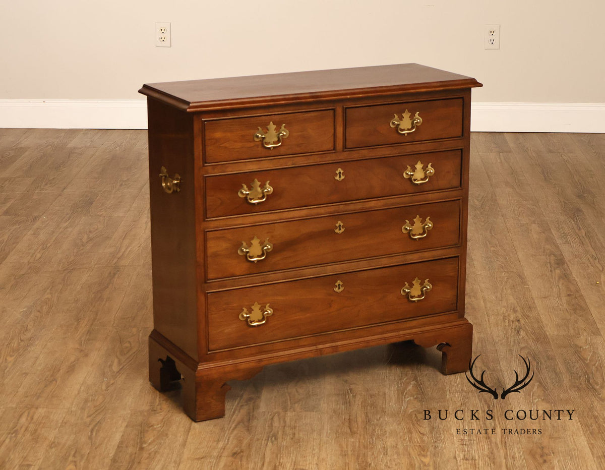 Stickley Chippendale Style Cherry Chest Of Drawers