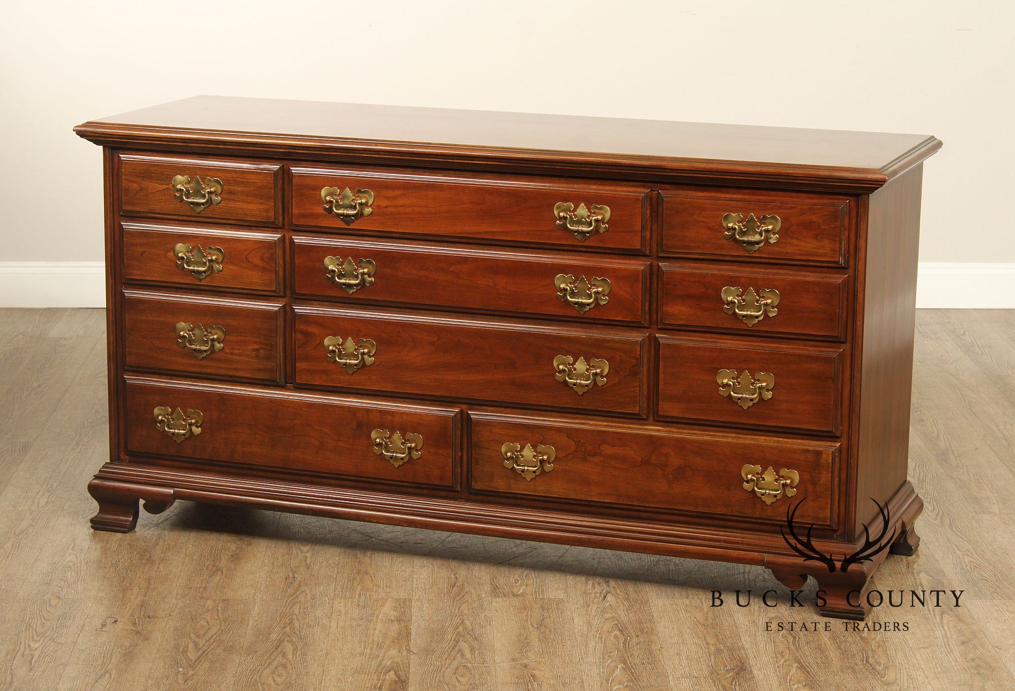 Harden Chippendale Style Cherry Long Dresser