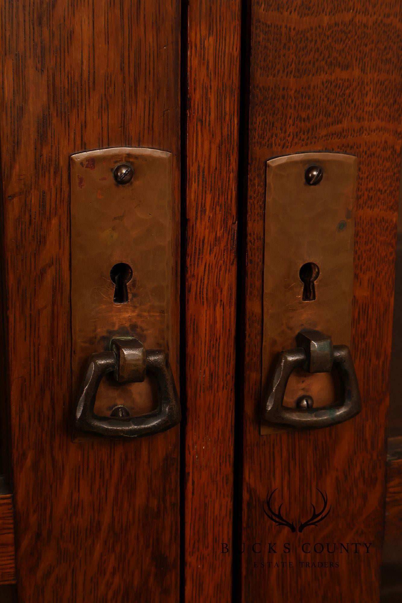 Antique L. & J.G. Stickley Mission Oak China Cabinet No. 729