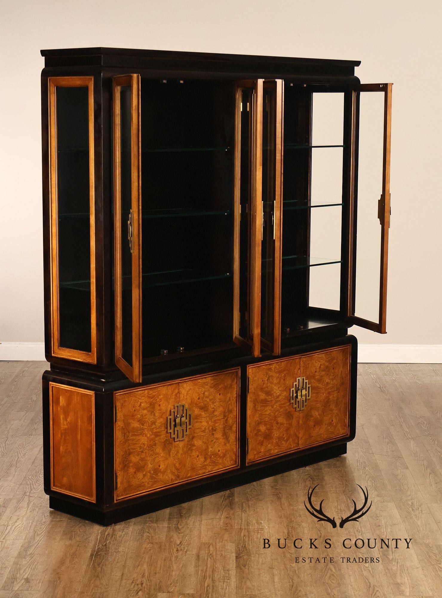 Century Furniture 'Chin Hua' Two Piece China Cabinet