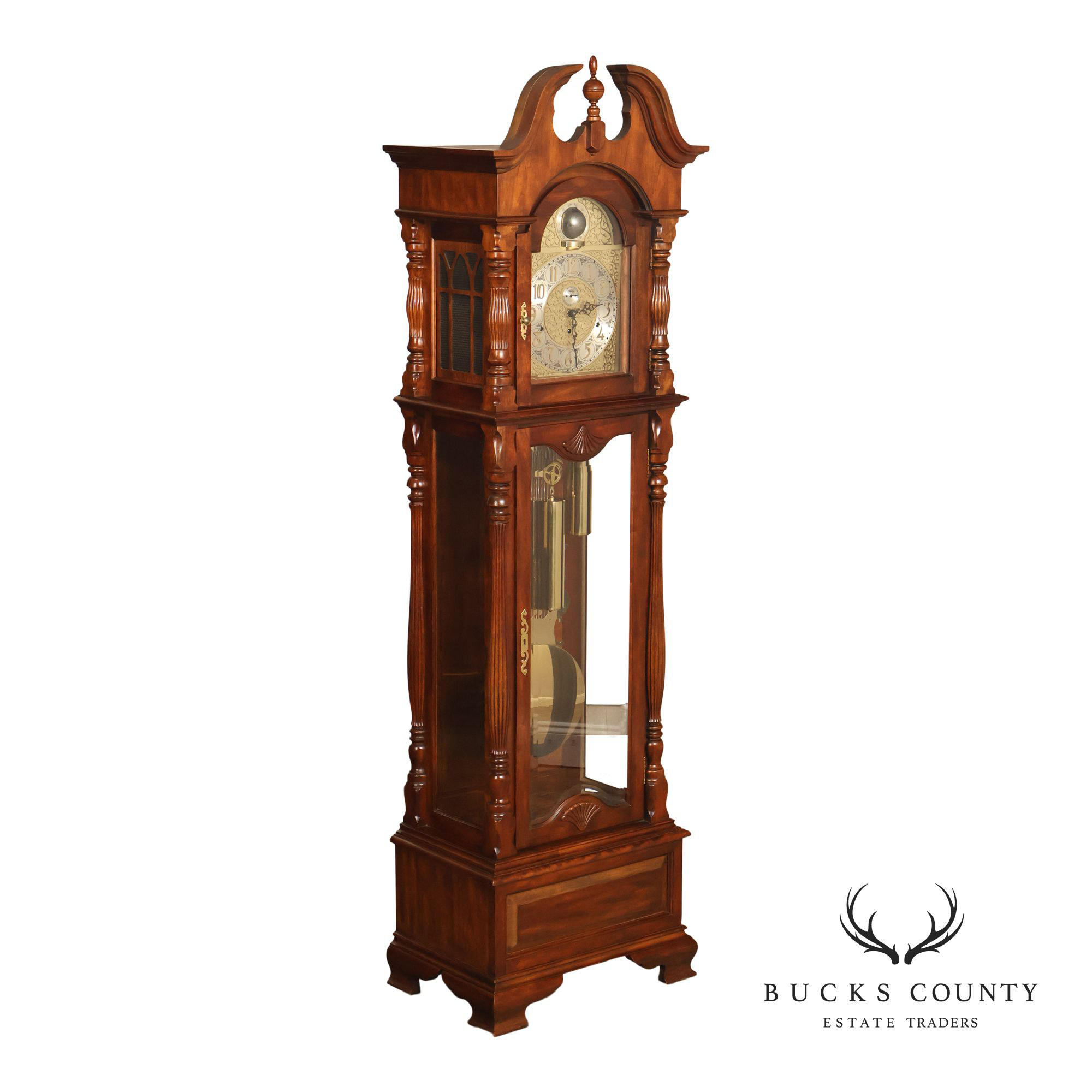 Ridgeway Traditional Cherry Grandfather Clock