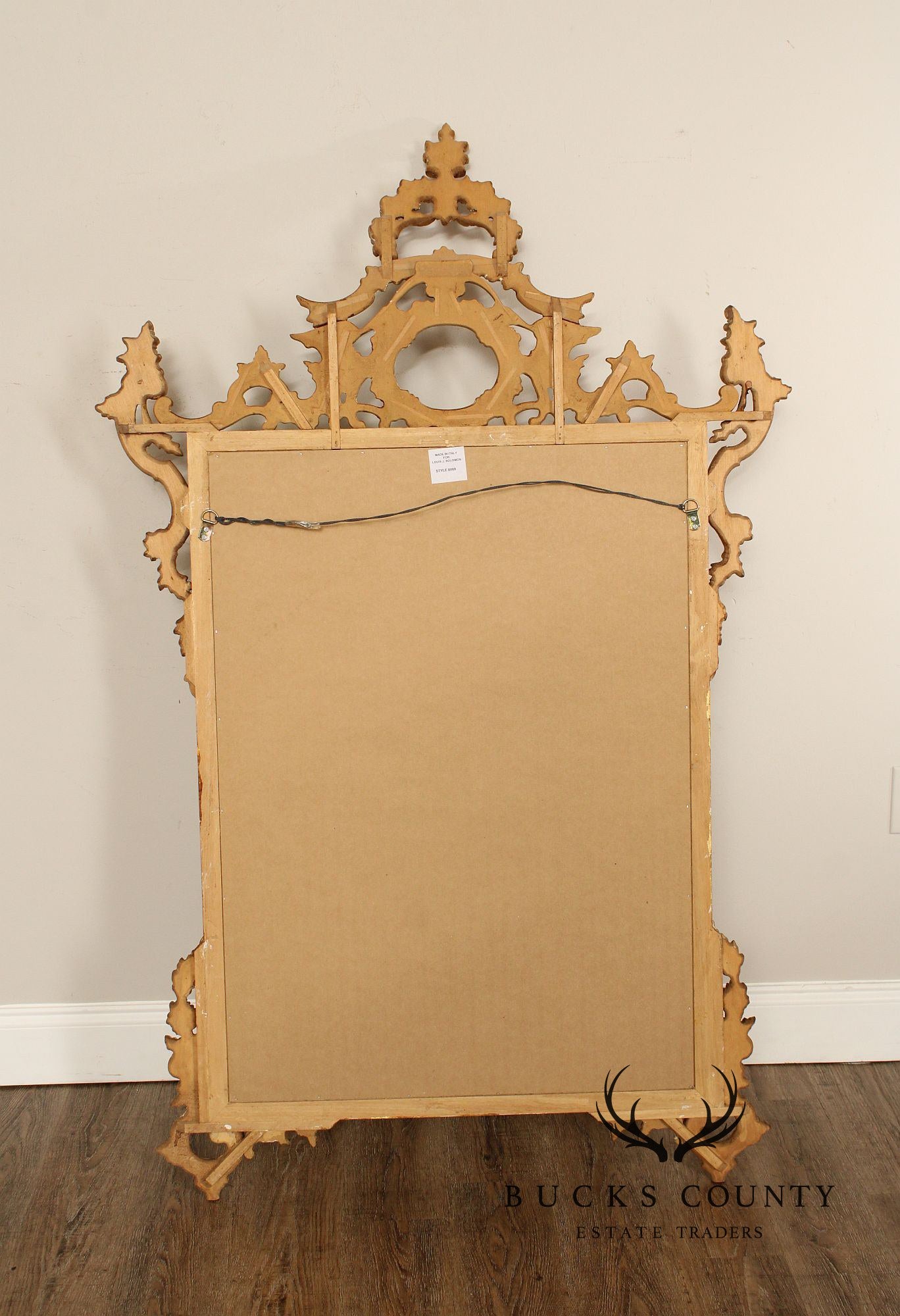 Louis J. Solomon French Louis XV Style Giltwood Mirror