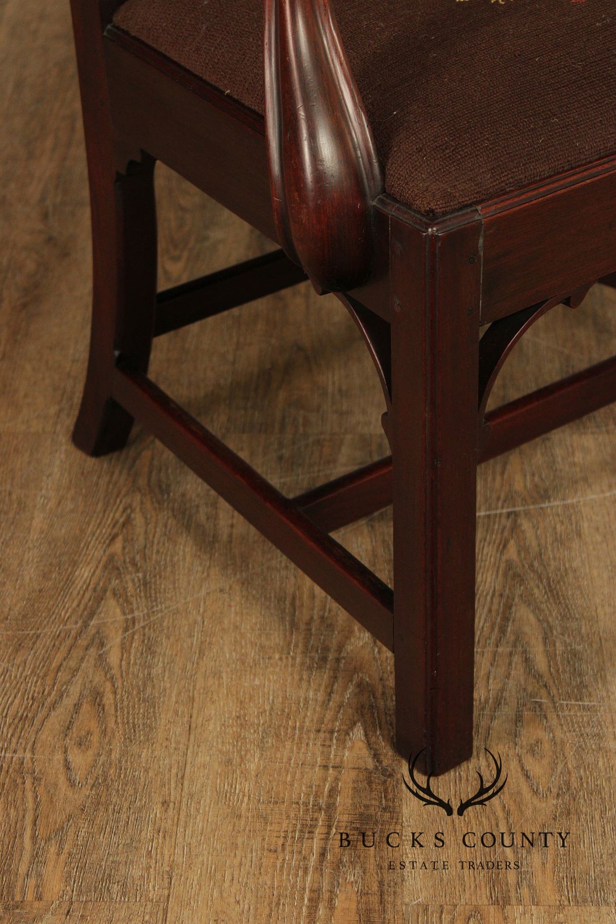 Antique Mahogany Georgian Style Armchair