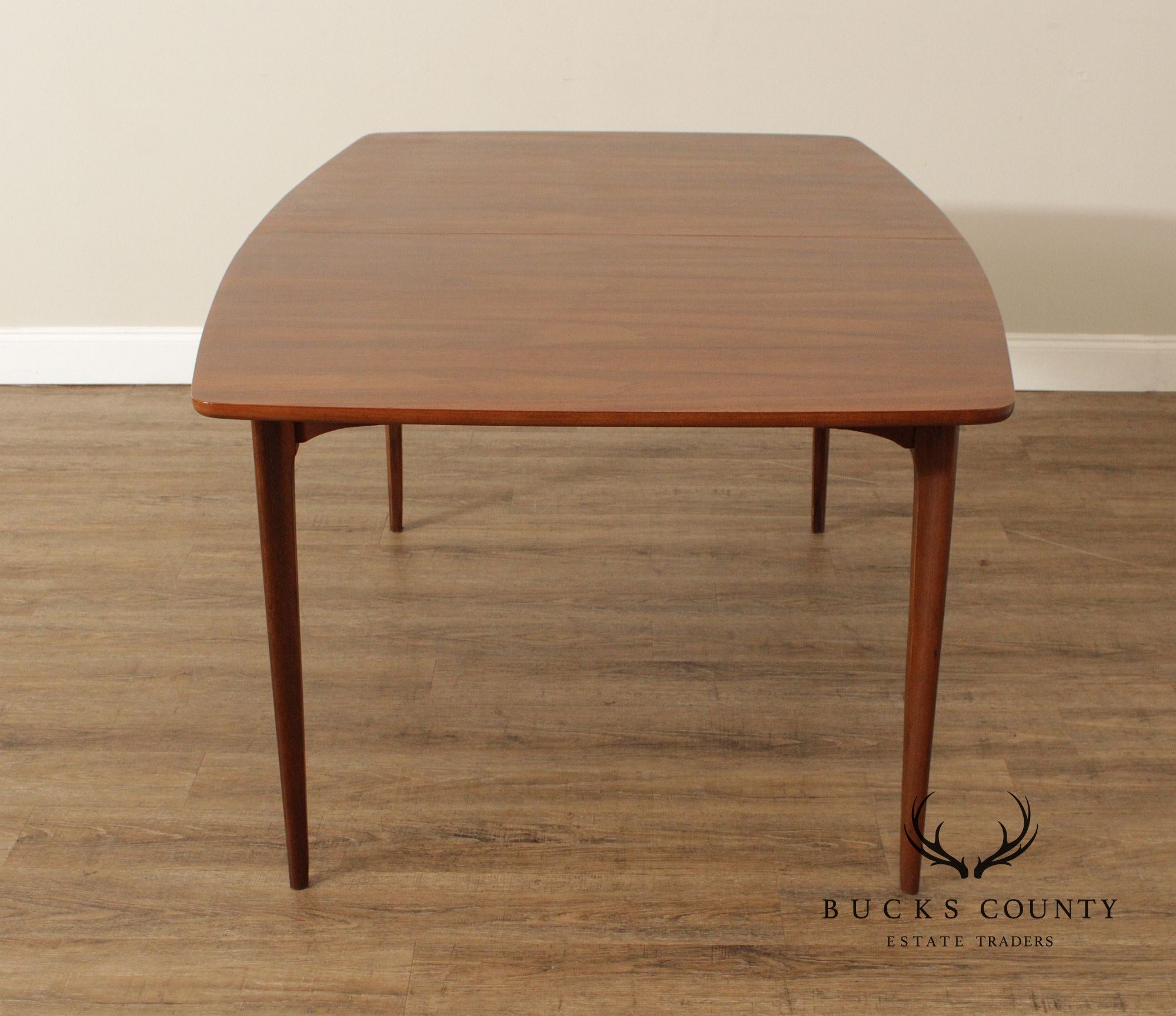 Kent Coffey Perspecta Mid Century Modern Walnut Extendable Dining Table