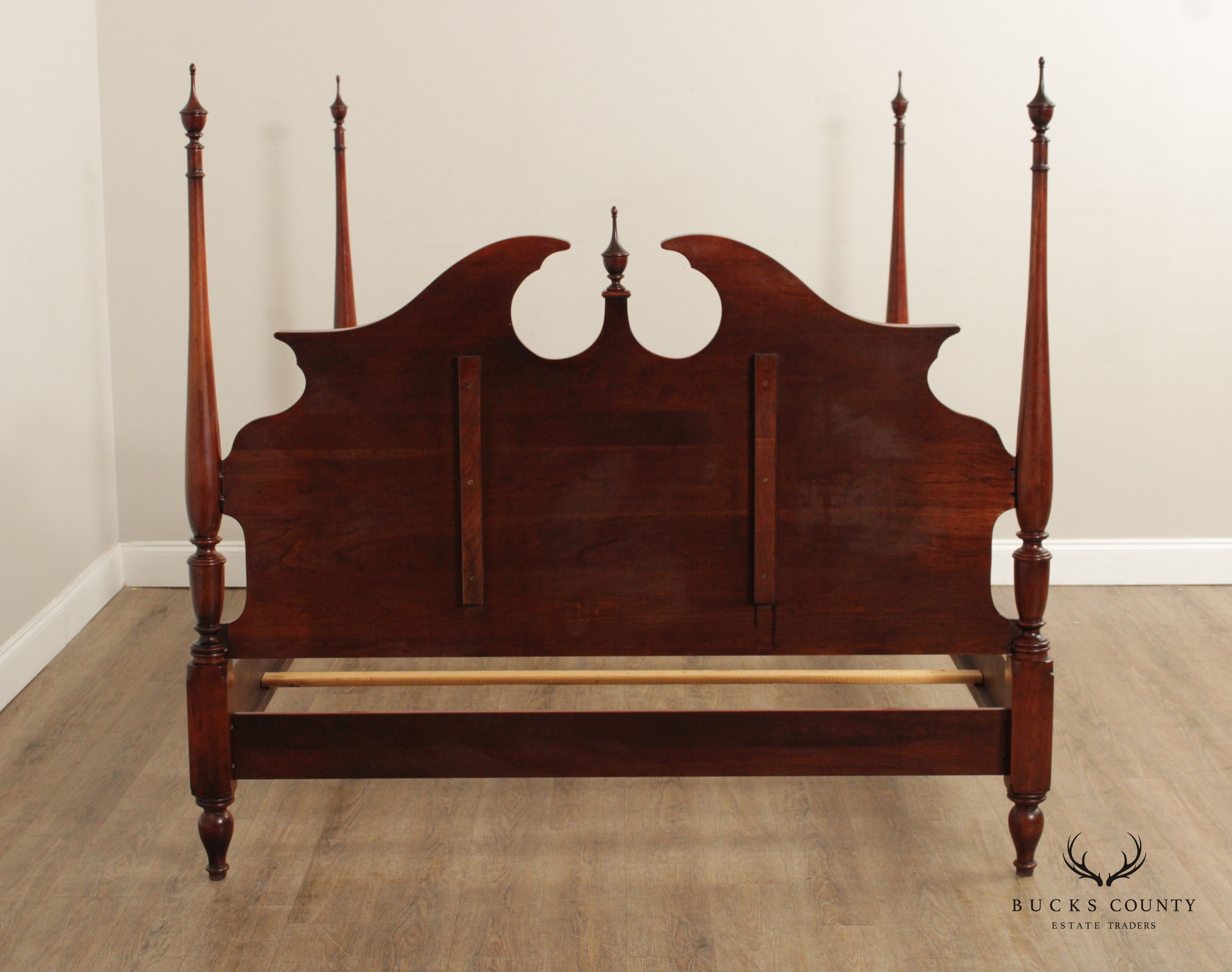 Nathan Hale Traditional Queen Size Cherry Poster Bed