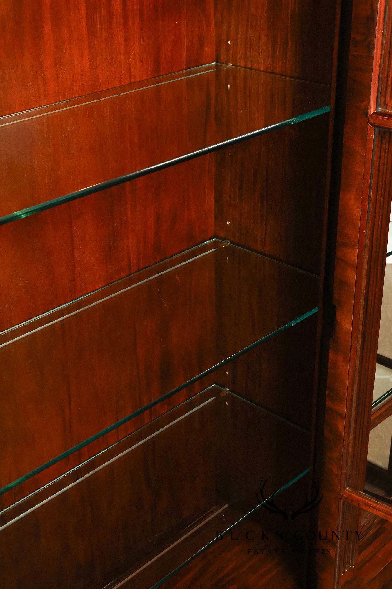 Henredon Furniture Georgian Style Mahogany Breakfront