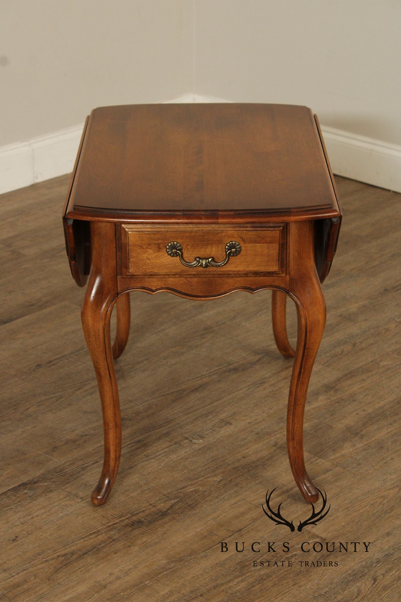 Ethan Allen 'Country French' One-Drawer Pembroke Table