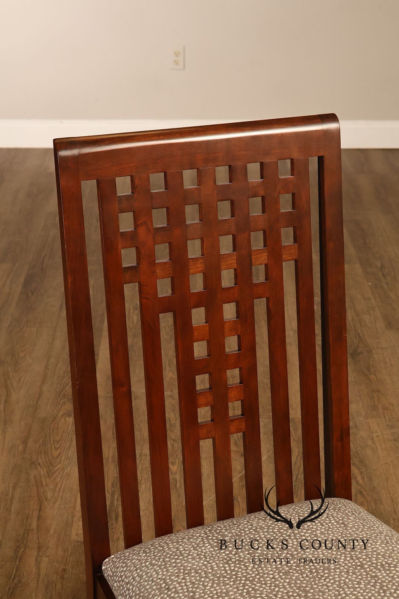 Stickley 21st Century Collection Set Of Six Lattice Back Dining Chairs