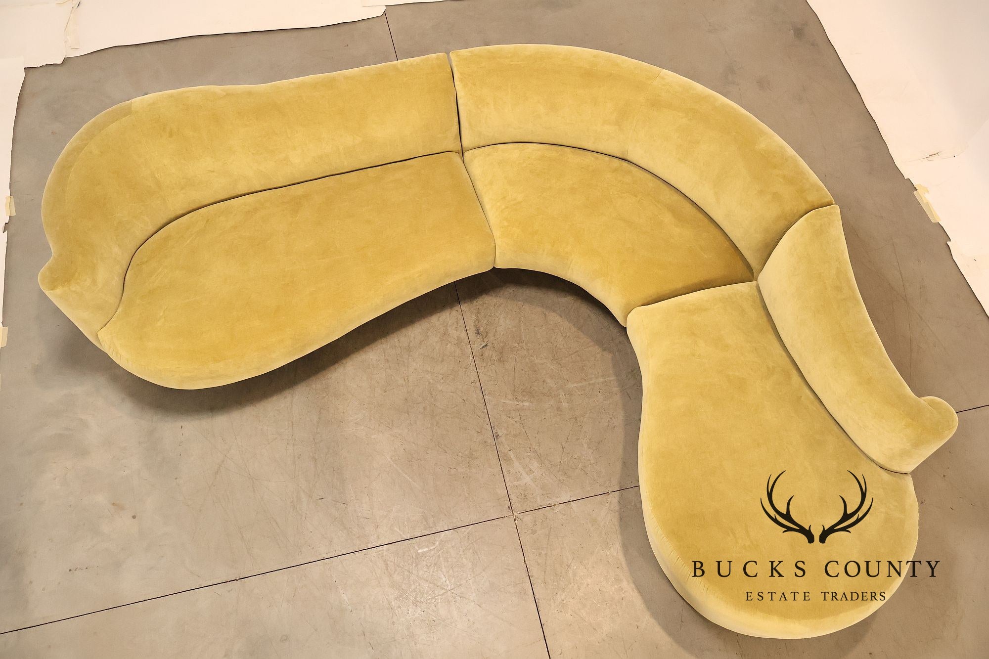 Vladimir Kagan Sculptural Curved Sectional Sofa